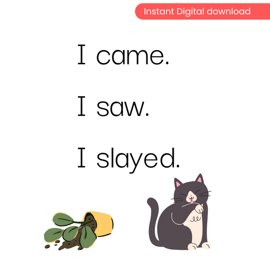 Unapologetically CONFIDENT | I Came. I Saw. I Slayed - Digital Wall Art