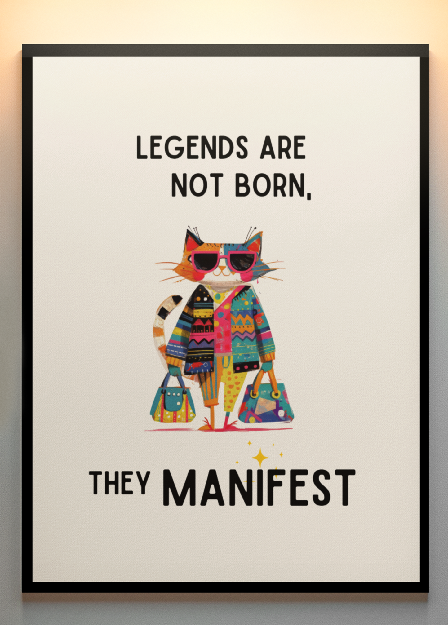 MANIFEST your inner LEGEND | Legends Are Not Born, They Manifest – Digital Wall Art