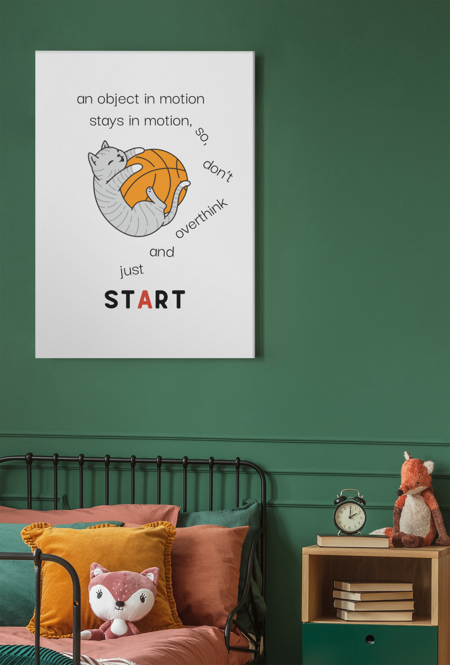 OVERCOME resistance & get STARTED | An Object in Motion Stays in Motion – Digital Wall Art