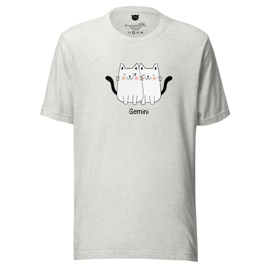 Gemini Lucky Cat: Unisex Essential T-shirt - Pick your colour