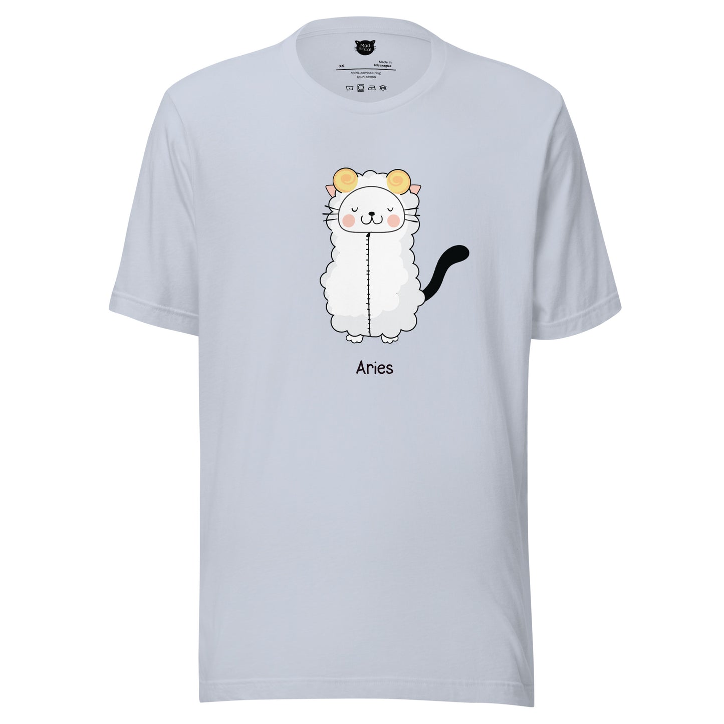 Aries Lucky Cat: Unisex Essential T-shirt - Pick your colour