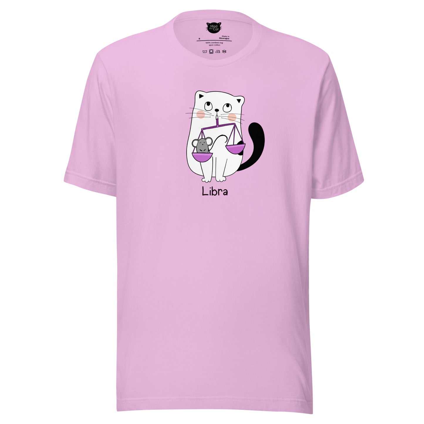 Libra Lucky Cat: Unisex Essential T-shirt - Pick your colour