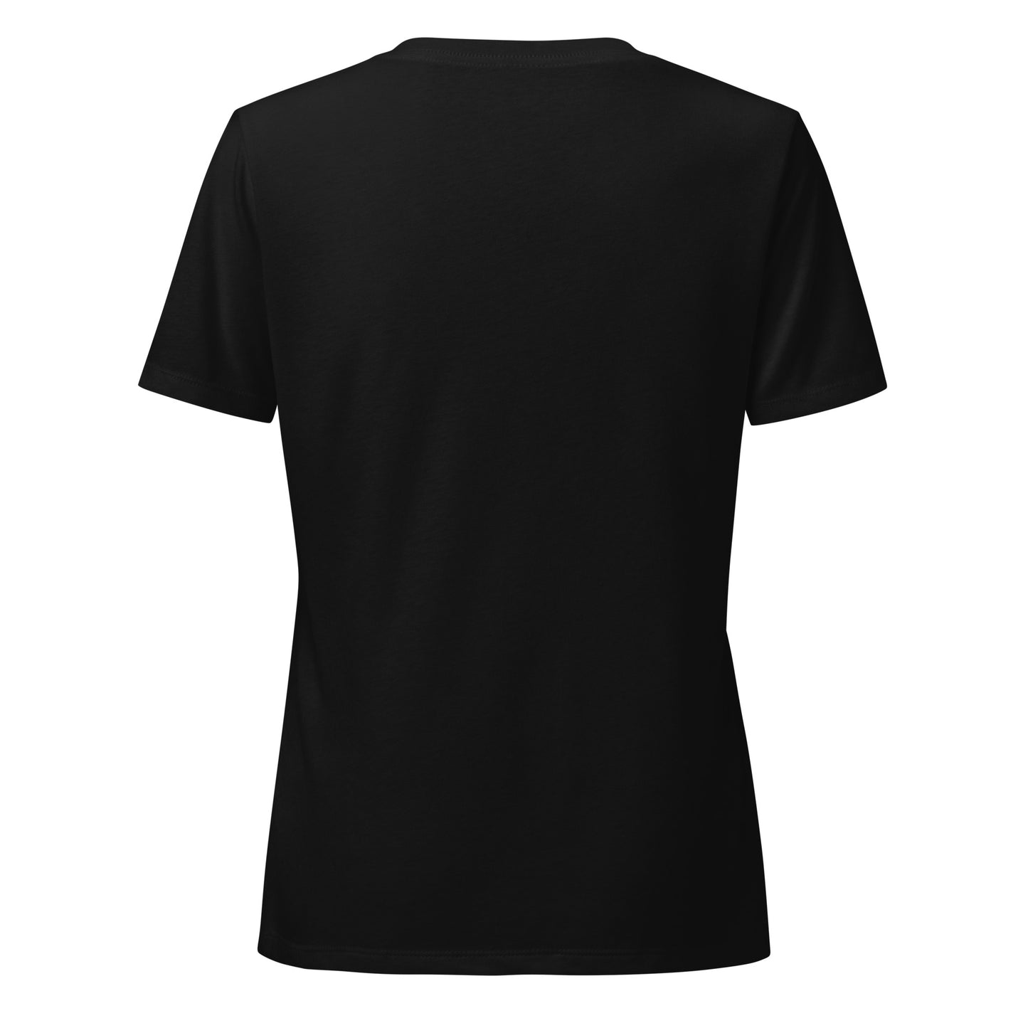 Cat Mama Vibes Black - Relaxed V-neck T-shirt